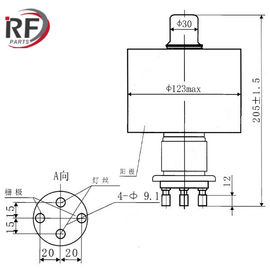 Air-cooled triode E3062 70MHz High frequency electron tube