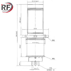 High frequency heating and oscillation tube RF-911S Forced water triode