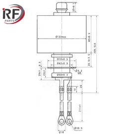 High frequency heating and Pulse Modulator tube RF-3150F ITL5-1 Forced Air Triode