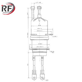 RF amplifier and Oscillation tube RF-3300S 3CW30000H3 Forced water triode